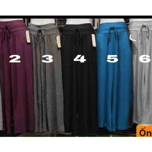 Quần ống rộng suông nữ lưng cao siêu hack dáng siêu đẹp Freesize 42-65kg
