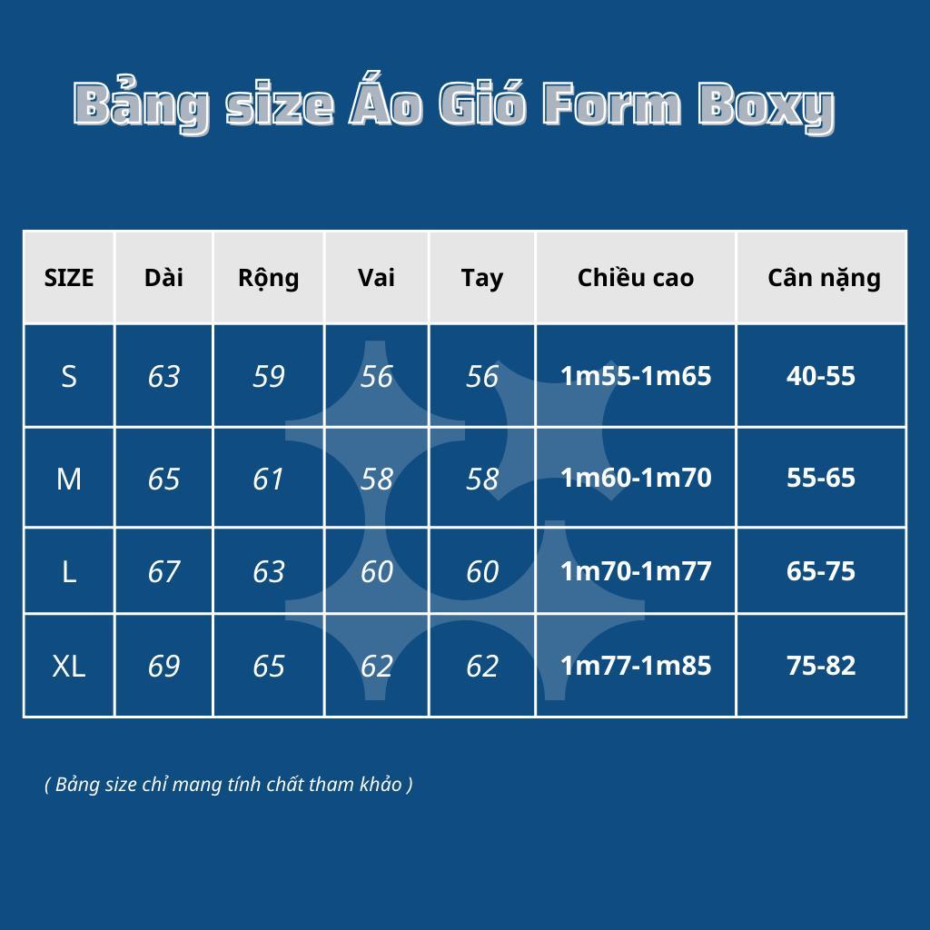 Áo Windbreaker Jacket Boxy, áo khoác gió vải ép dày dặn - Snomad