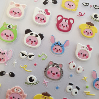 Sticker Lụa Nổi 5D | Hoạt Hình Loopy | Hình Dán Móng Tay