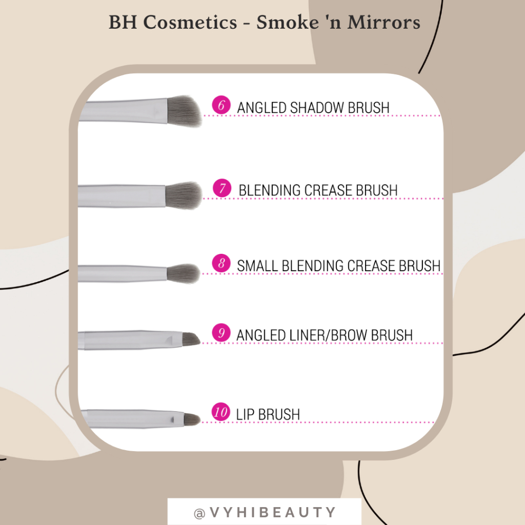 TÁCH Set cọ B,H Cosmetics Smoke'n mirrors