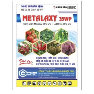 Metalaxy 35 wp đặc trị sương mai, thán thư, mốc sương, mốc lá, đốm lá, héo rũ, héo xanh.....