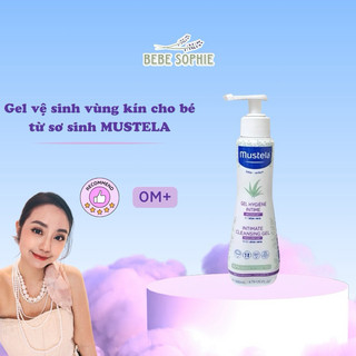 ( 𝐍𝐡𝐚̣̂𝐩 𝐤𝐡𝐚̂̉𝐮 𝐜𝐡𝐢́𝐧𝐡 𝐡𝐚̃𝐧𝐠 ) Mustela Gel vệ sinh vùng kín cho bé từ sơ sinh Intimate Cleansing Gel 200ml