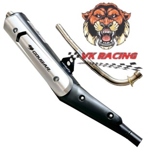 Pô uma móc đích inox tặng ốp pô spark wave - dream - citi - sirius - jupiter - wave s110 - ex135 - ex150