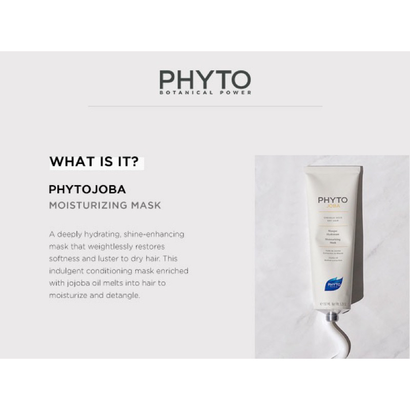 Mặt nạ tóc chuyên sâu, phục hồi hư tổn Phyto Phytojoba Mask 50ml - du lịch