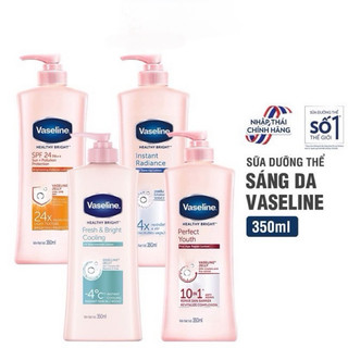 Sữa dưỡng thể vaseline trắng da tức thì / chống nắng spf24++ / chống lão hóa 10in1 350ml