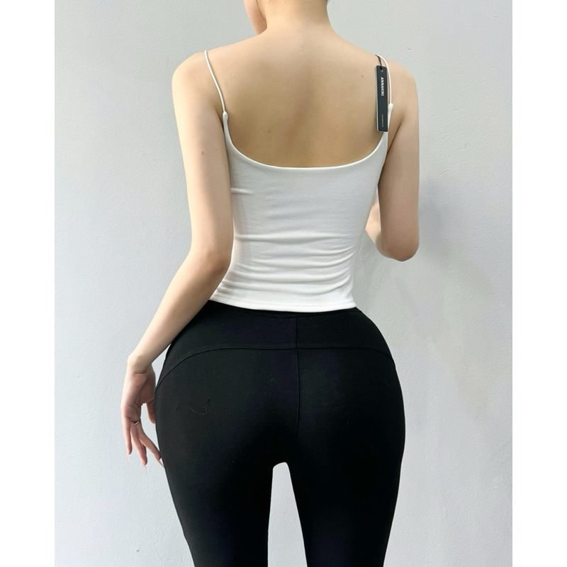 Áo hai dây bún nhọn có mút đệm ANNAKIKI croptop - A140