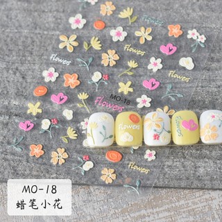 Sticker dán móng tay 5D mã MO-1x  hình dán sticker, sticker dán móng, sticker nail