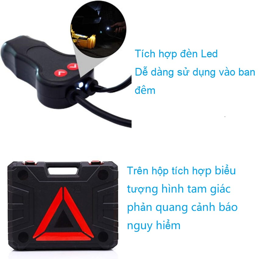 Bộ nâng kích gầm điện ô tô nhãn hiệu ROGTZ TY-EJ02, tải trọng 2 tấn, điện áp 12V - Hàng Chính Hãng