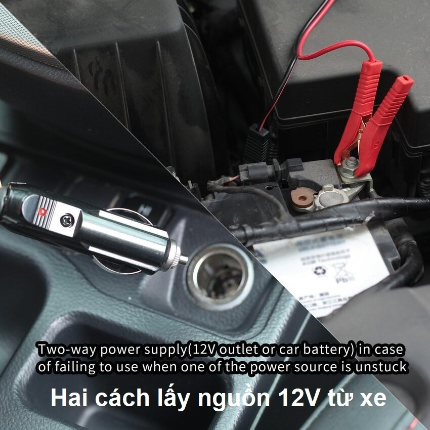 Bộ nâng kích gầm điện ô tô nhãn hiệu ROGTZ TY-EJ02, tải trọng 2 tấn, điện áp 12V - Hàng Chính Hãng