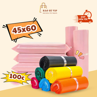 Túi niêm phong 45x60cm, cuộn 100 chiếc túi tự dính đóng gói hàng chất lượng, keo siêu chắc