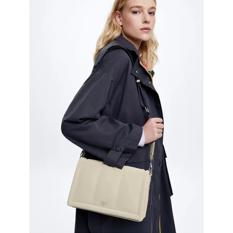 Túi parfois đeo chéo nữ trắng trơn