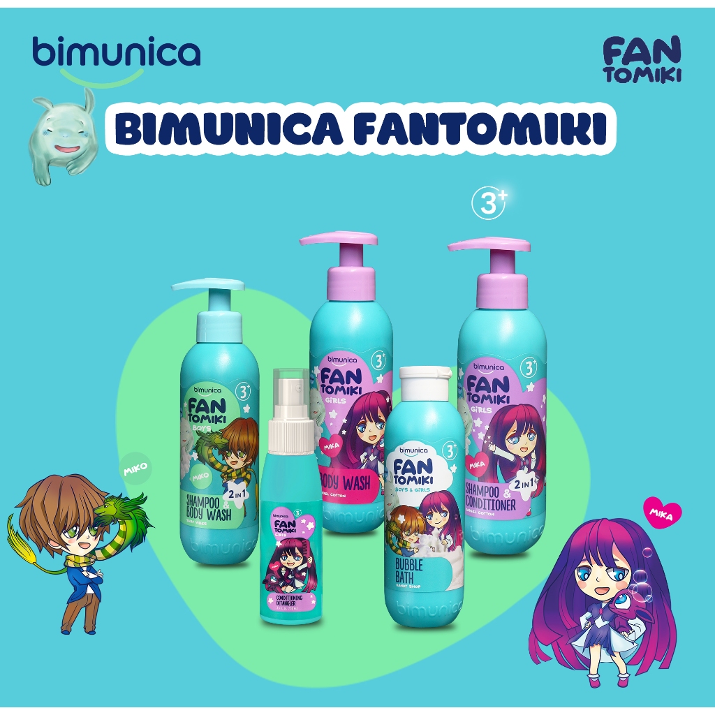 Xịt Dưỡng & Gỡ Rối Tóc BIMUNICA Fantomiki Cho Bé Gái Từ 3 Tuổi - 100ml