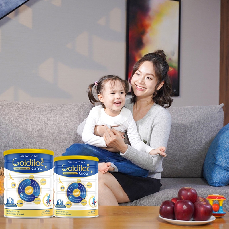 MUA 4 TẶNG 3. Sữa tăng cân cho bé Goldilac Grow - Cải thiện tiêu hóa, phát triển chiều cao