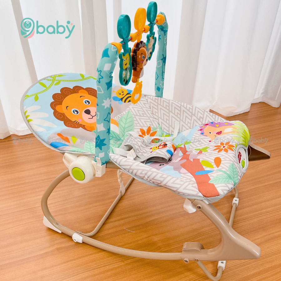 Ghế Rung Cho Bé Có Nhạc Và Bập Bênh Cao Cấp