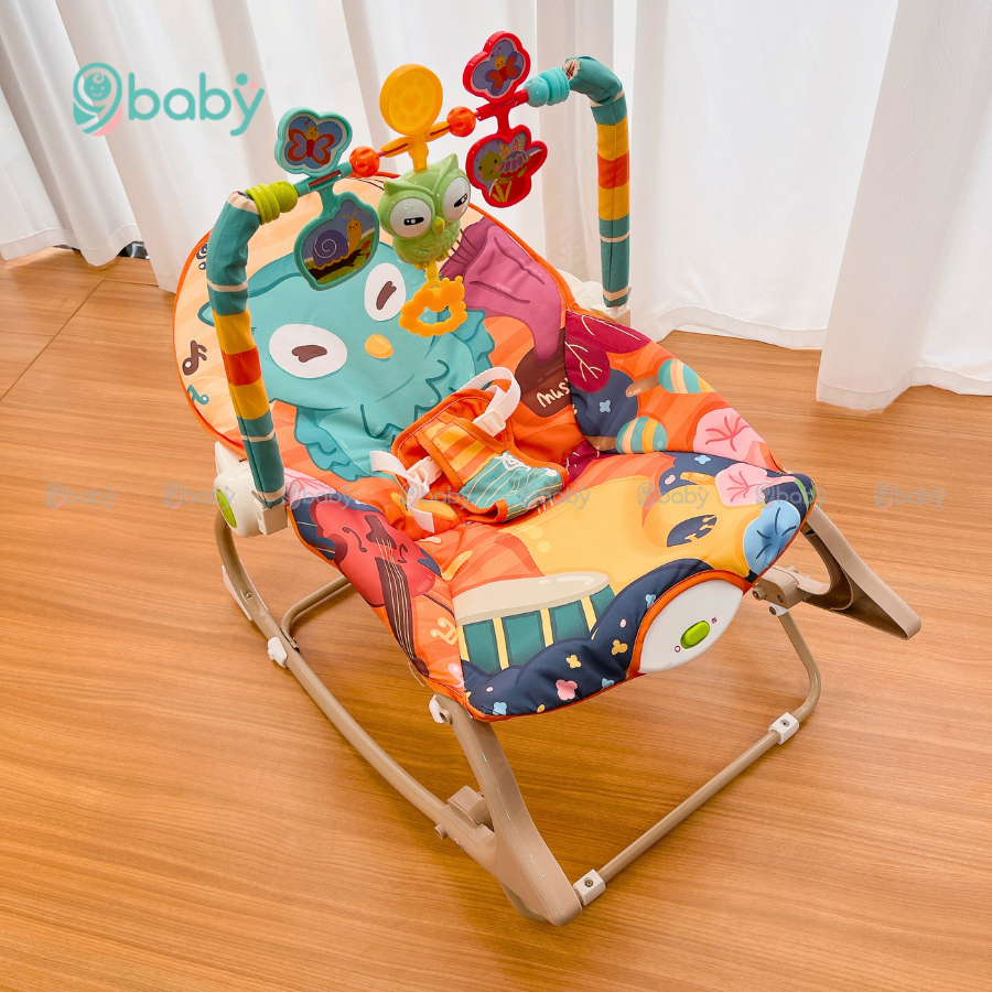 Ghế Rung Cho Bé Có Nhạc Và Bập Bênh Cao Cấp