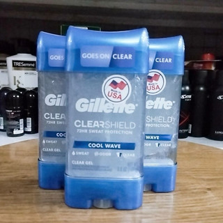 Lăn khử mùi gillette cool wave clear gel 107g mỹ