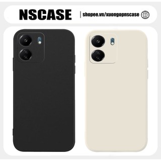 Ốp lưng Redmi 13c cạnh vuông Nscase | Vỏ điện thoại Xiaomi bảo vệ camera toàn diện không bám vân
