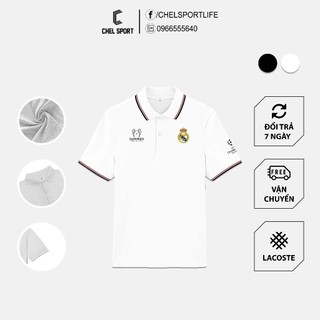 Áo polo 2v real champions ucl 2022
