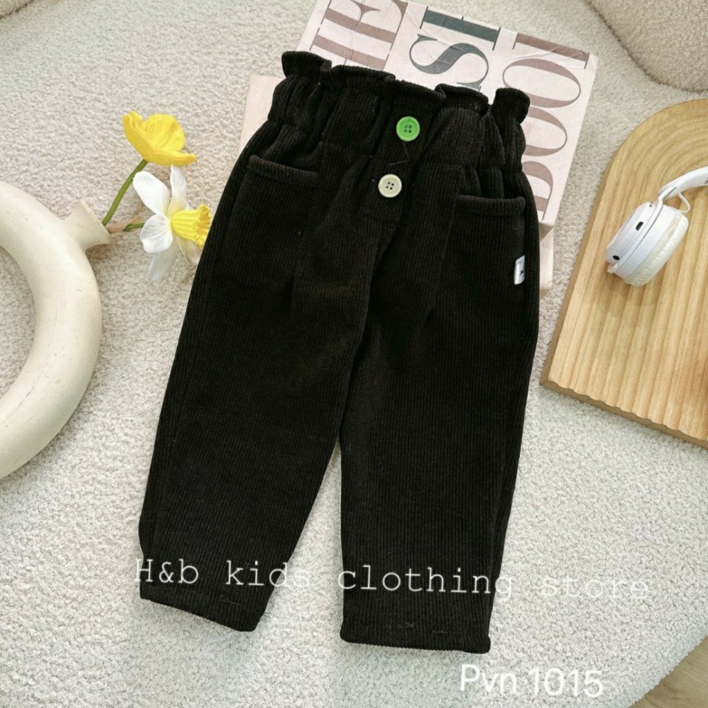 Quần tăm nhung cho bé gái từ 8-20kg