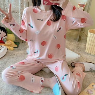 Set đồ bộ ngủ nữ mặc nhà ulzzang pijama quả đào DN060