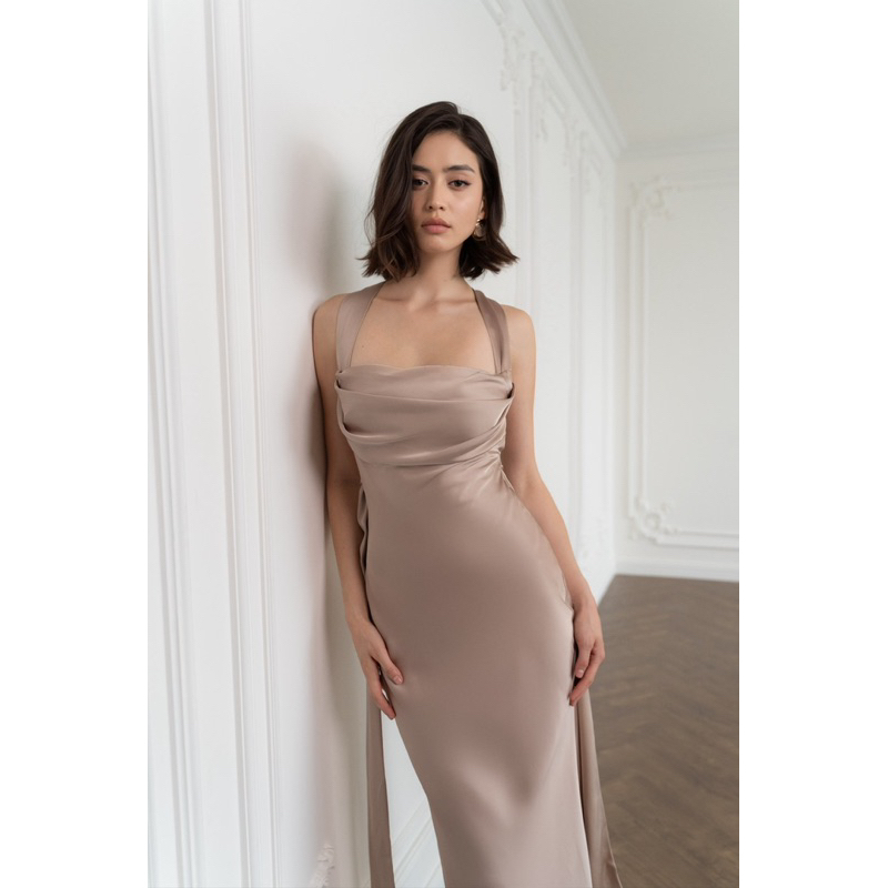 JAZZIE SILK DRESS - Váy lụa thiết kế cao cấp - Váy lụa dài dự tiệc - Đầm thiết kế