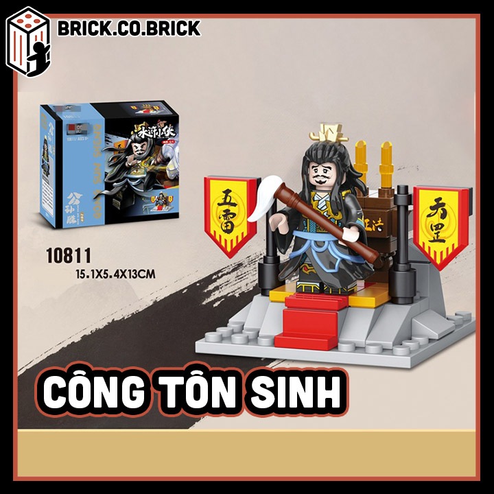 Thủy Hử Phần 2 Đồ chơi Lắp ráp Nhân vật Ngô Song Hứa Dung Lý Quỳ Diên Khánh Công Tôn Sinh Phan Kim Liên Mô hình Lính