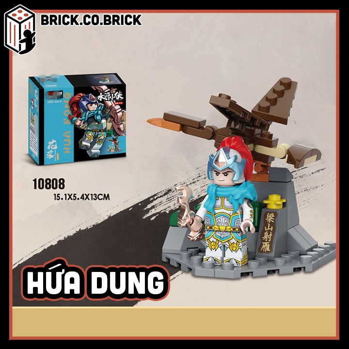Thủy Hử Phần 2 Đồ chơi Lắp ráp Nhân vật Ngô Song Hứa Dung Lý Quỳ Diên Khánh Công Tôn Sinh Phan Kim Liên Mô hình Lính