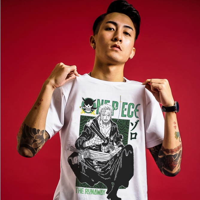 Áo phông One Piece: Roronoa Zoro Nam / Nữ by The Runaway
