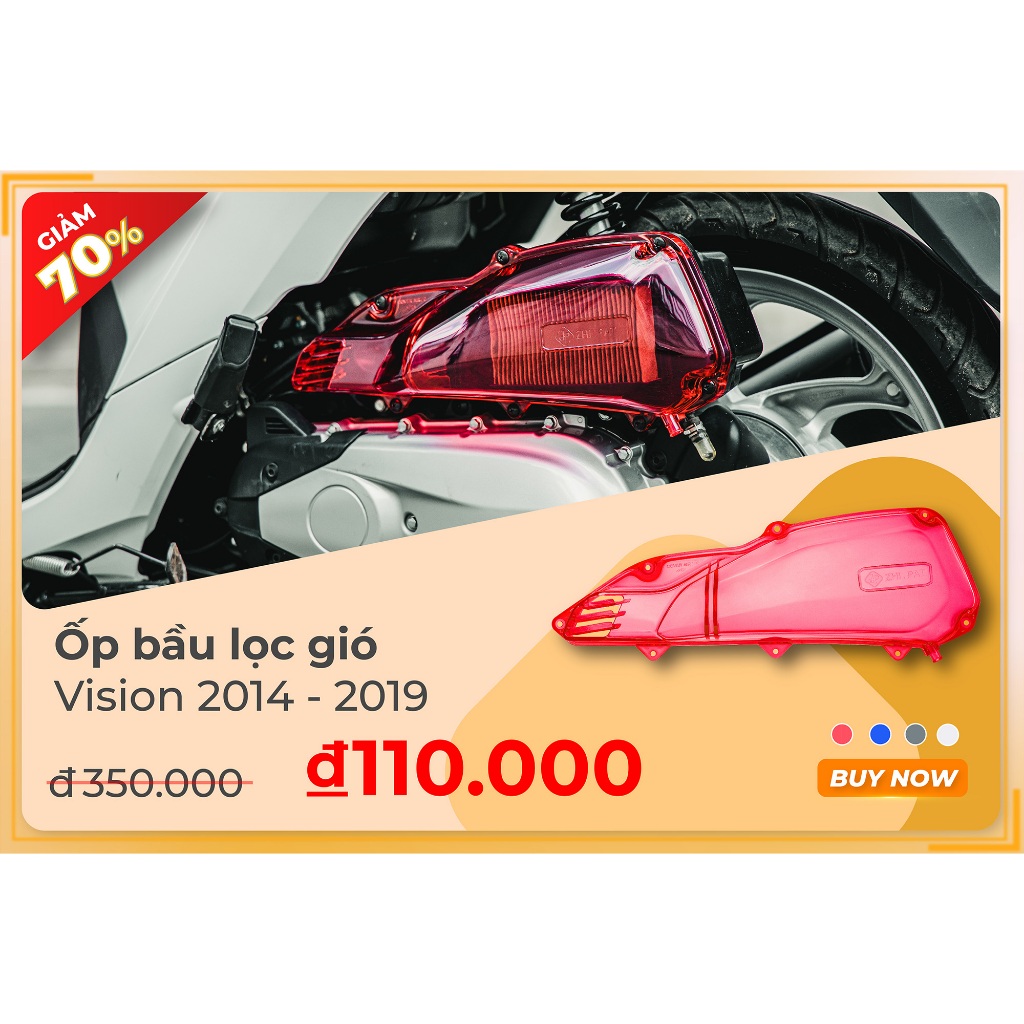 Ốp lọc gió trong suốt trang trí VISION  | * Hàng chính hãng ZHI.PAT mới nhất
