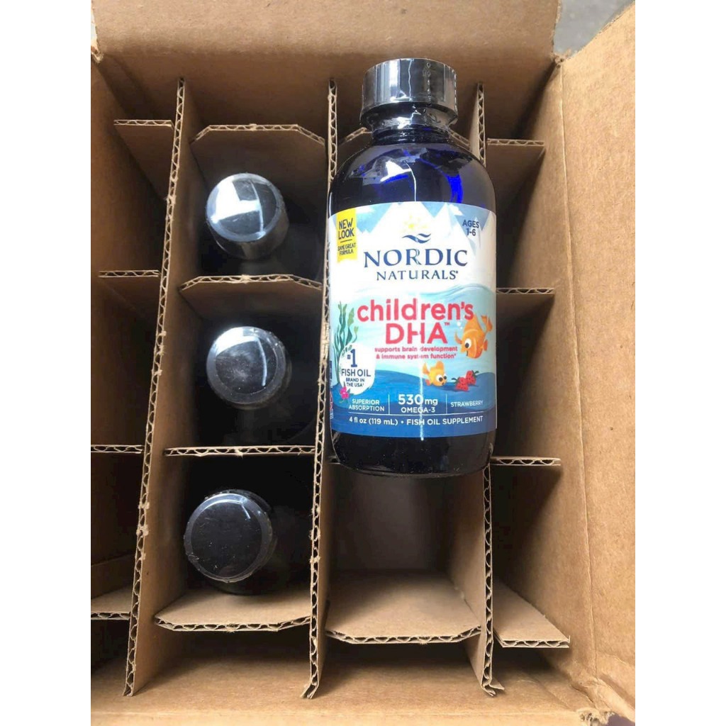 DHA cho trẻ từ 1 tuổi Nordic Naturals Children DHA 119ml và Nordic Naturals Children’s DHA Xtra Mỹ 60ml.