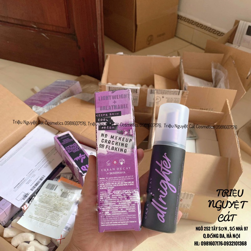 Xịt khoá nền Urban decay giữ lớp make up All Nighter