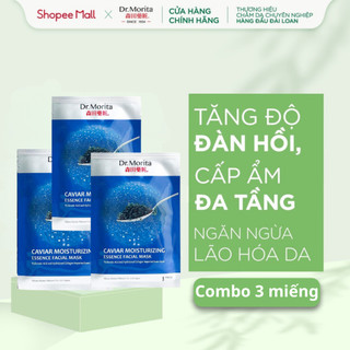 COMBO 3 Mặt Nạ Dr.Morita Caviar Moisturizing Essence Facial Mask 28g