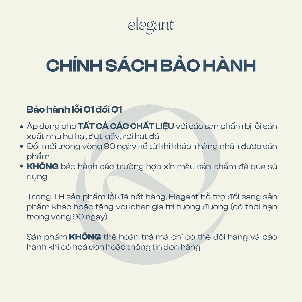 Khuyên tai vòng đá thả 10mm 2 GEM DROP HOOP Elegant