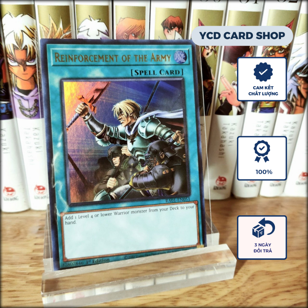Thẻ bài Yugioh Chính Hãng Reinforcement of the Army