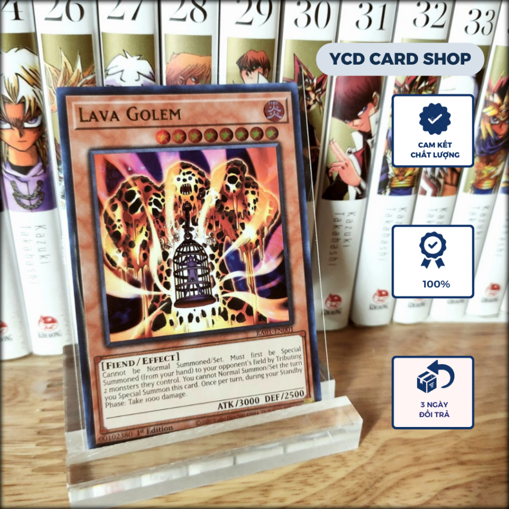 Thẻ bài Yugioh Chính Hãng Lava Golem