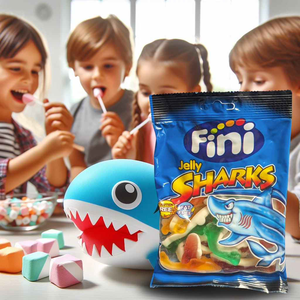 Kẹo dẻo Fini Jelly Sharks Cá Mập 90g