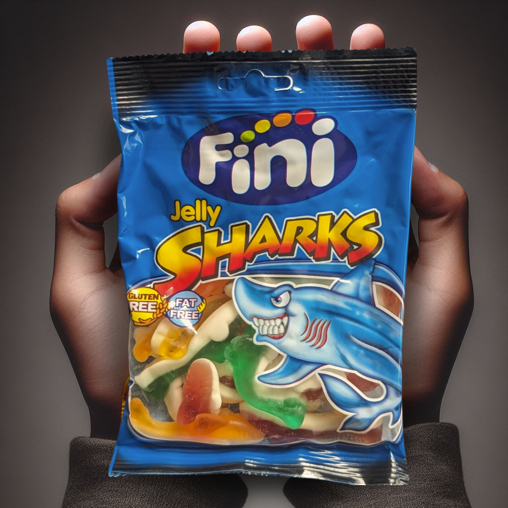 Kẹo dẻo Fini Jelly Sharks Cá Mập 90g