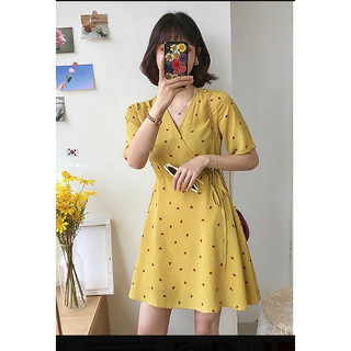 Đầm xoè hoa nhí dễ thương RD034