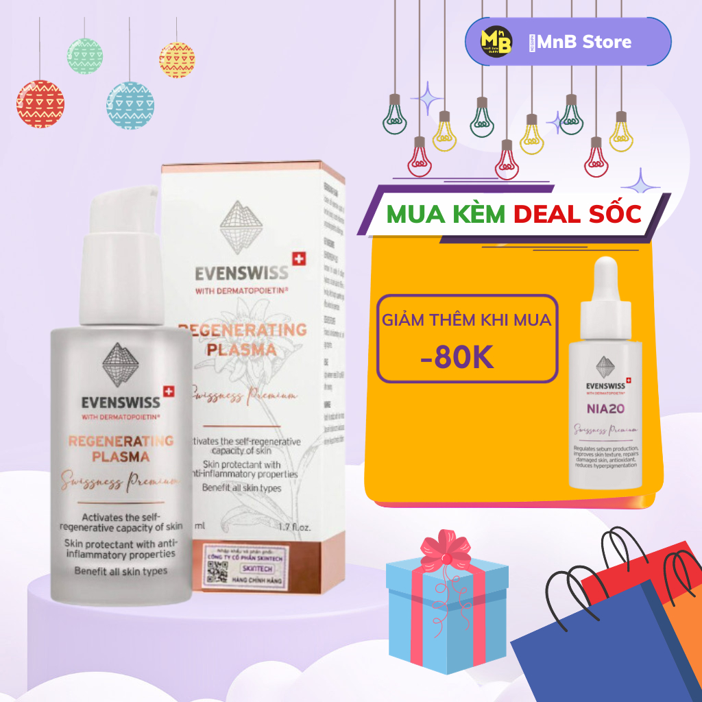 Huyết tương phục hồi Evenswiss Regenerating Plasma 50ml serum Evenswiss làm dịu phục hồi da