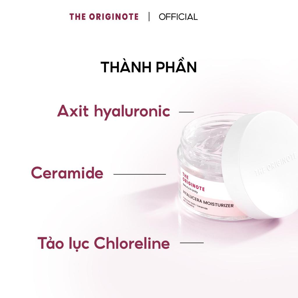 Combo 2 Gel Dưỡng Ẩm The Originote hỗ trợ phục hồi với Hyaluronic Acid và Ceramide Chlorelina