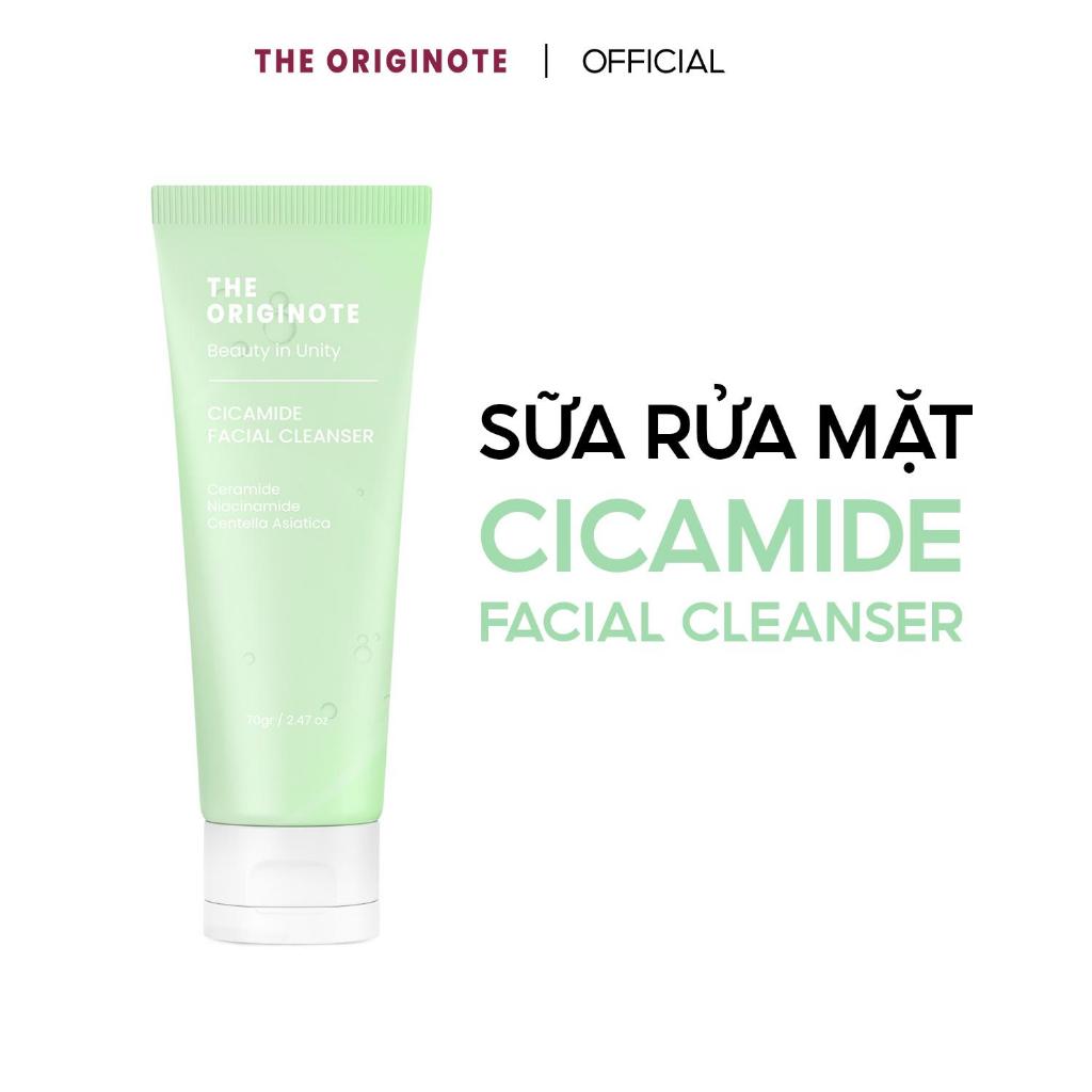 Sữa rửa mặt sáng da với Ceramide Niacinamide và chiết xuất rau má Facial Cleanser The Originote 70gr