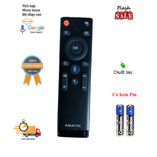 Remote điều khiển giọng nói voice chuột bay tv asiatic hàng chính hãng chất lượng cao tặng pin💦