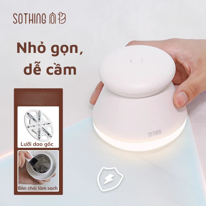 Máy Cắt Lông Xù Xiaomi Sothing DSHJ-S-2002 Có Đèn Led - Máy Cắt Lông Xù Quần Áo -  Lưỡi Thép Không Gỉ, An Toàn Tuyệt Đối
