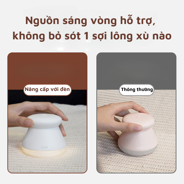 Máy Cắt Lông Xù Xiaomi Sothing DSHJ-S-2002 Có Đèn Led - Máy Cắt Lông Xù Quần Áo -  Lưỡi Thép Không Gỉ, An Toàn Tuyệt Đối