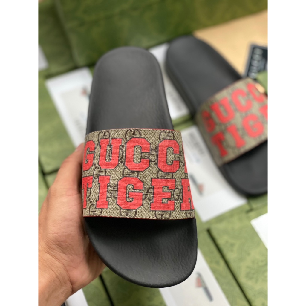 Dép Nam Quai Ngang Hoạ Tiết Chữ Tiger