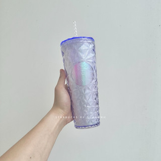 Ly Starbucks Diamond Glitter Purple 710ml