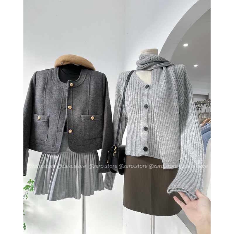 Áo tweed  Hàn