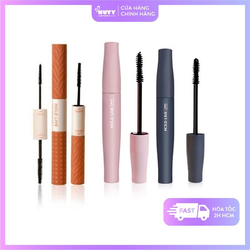 Mascara Hold Live Pro Curly (6g) và Mascara 2 Đầu Magic Double Head (4.5g + 4.5g)