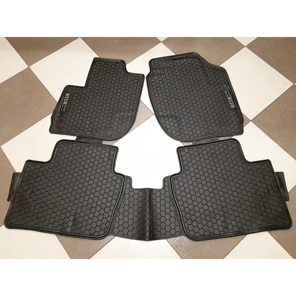 Thảm Sàn, Thảm Lót Sàn Cao Su Nissin Đúc Vân Tổ Ong Chuẩn Form Xe Honda City