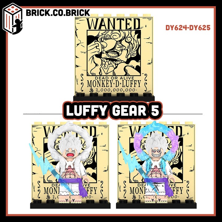 Luffy Gear 5 One Piece Đồ chơi Lắp ráp Luffy Đảo Hải Tặc Mô hình Vua Hải Tặc Luffy Cấp Bậc 5 One Piece DY624-DY625